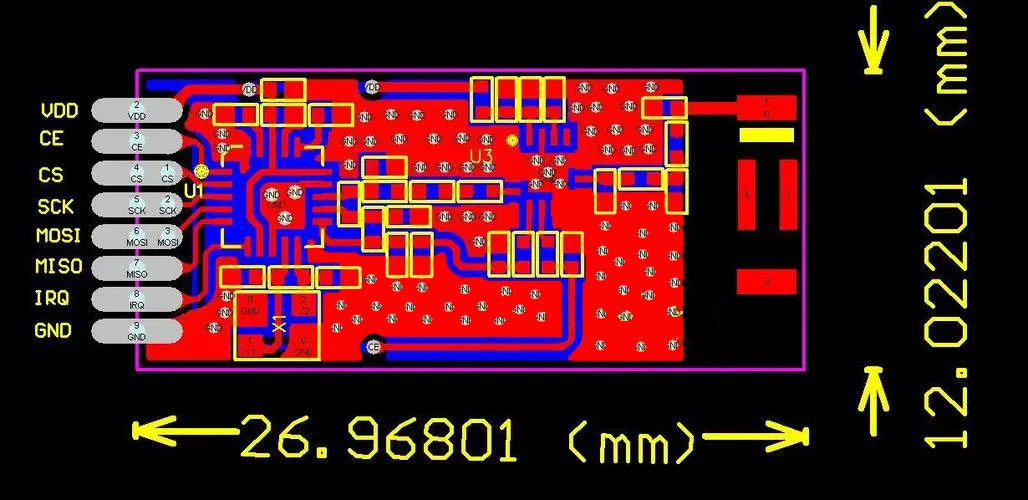 柔性智能卡模塊線路板電路布圖 柔性智能卡模塊線路板電路布圖